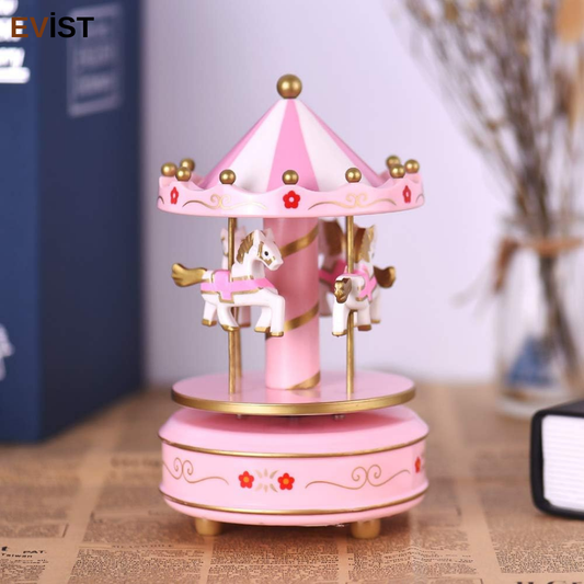 - Dekoratif Müzikli Atlı Karınca – Döner Pembe Biblo, Çocuk ve Sevgiliye Hediye Seçeneği