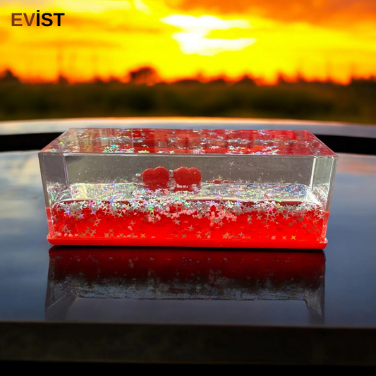 - KIRMIZI SU & KALP & YILDIZ) YÜZEN BATMAYAN KALP (DEKORATİF BİBLO AKVARYUM) (15X5.2X5.3CM)