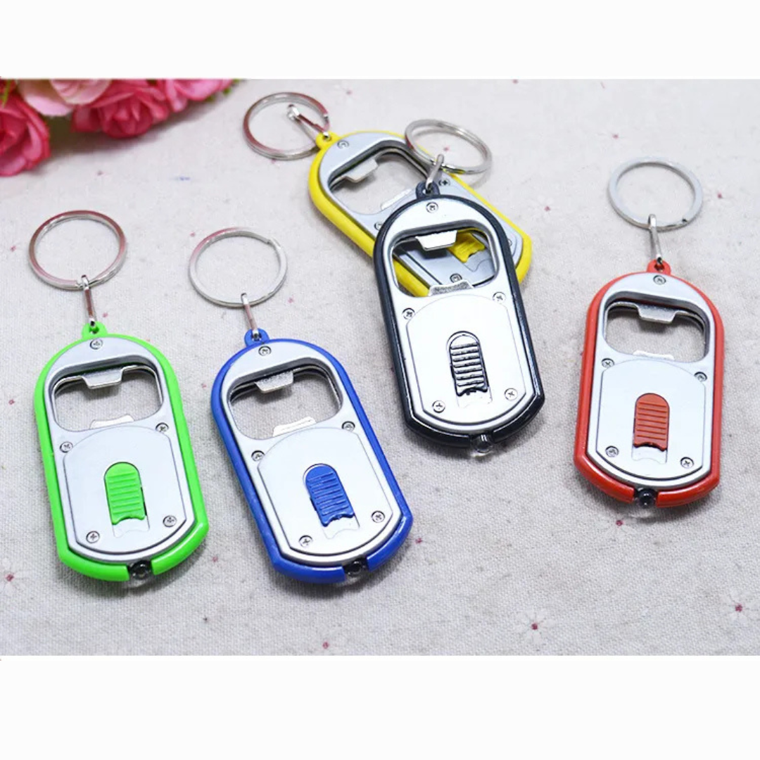 - 3’ü 1 Arada Anahtarlık Açacak + LED Fener + Şık Tasarım Anahtarlık Şık Hediyelik