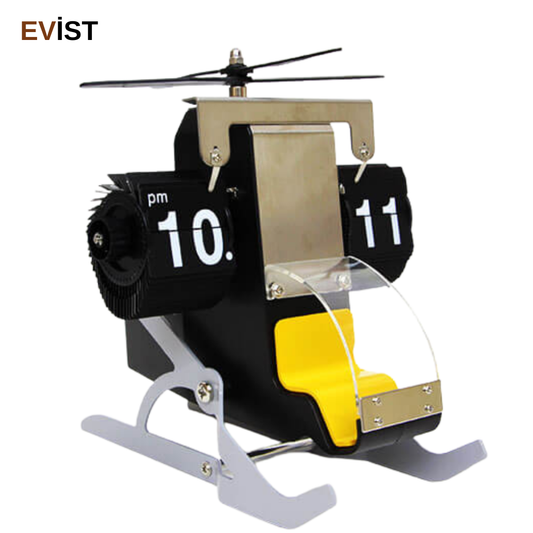 - Lüx Saat Flip Helicopter Modeli Metal Hediyelik Yüksek Kalite 20 CM
